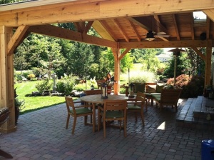 Columbus OH covered patio for dining and entertaining